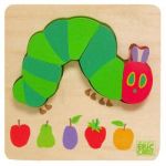 The Very Hungry Caterpillar | Joc puzzle din lemn Omida