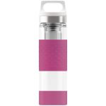 Thermo Flask Hot & Cold Glass Berry